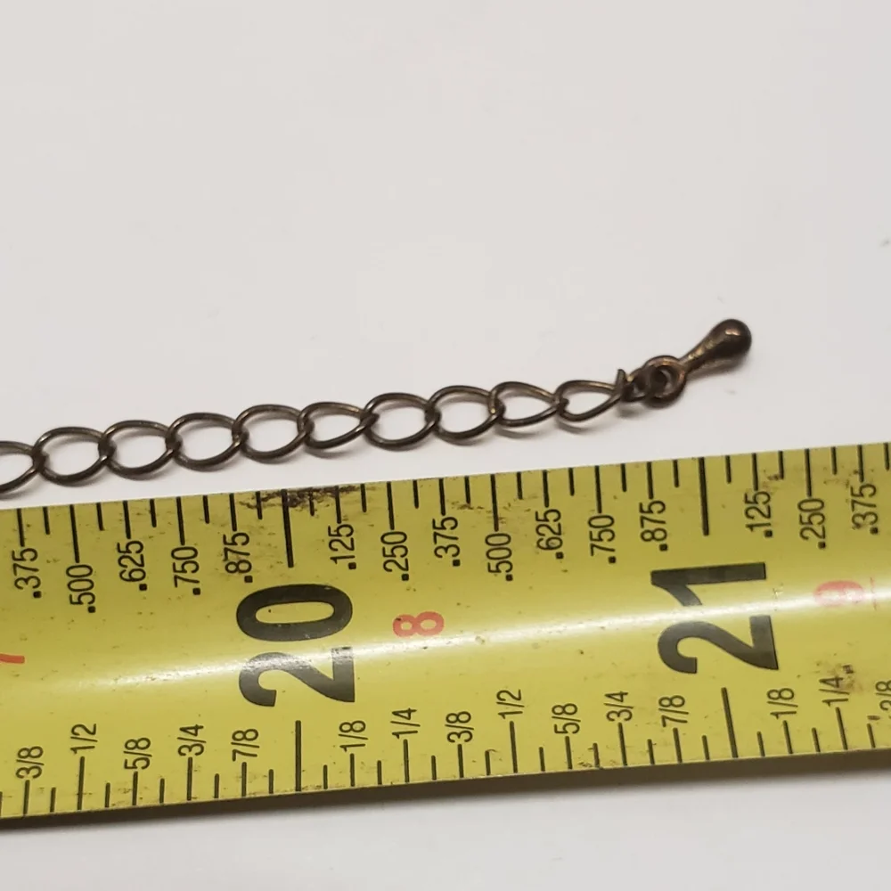 Vintage Gold Tone Metal & Faux Pearl Statement Necklace - Picture 11 of 12